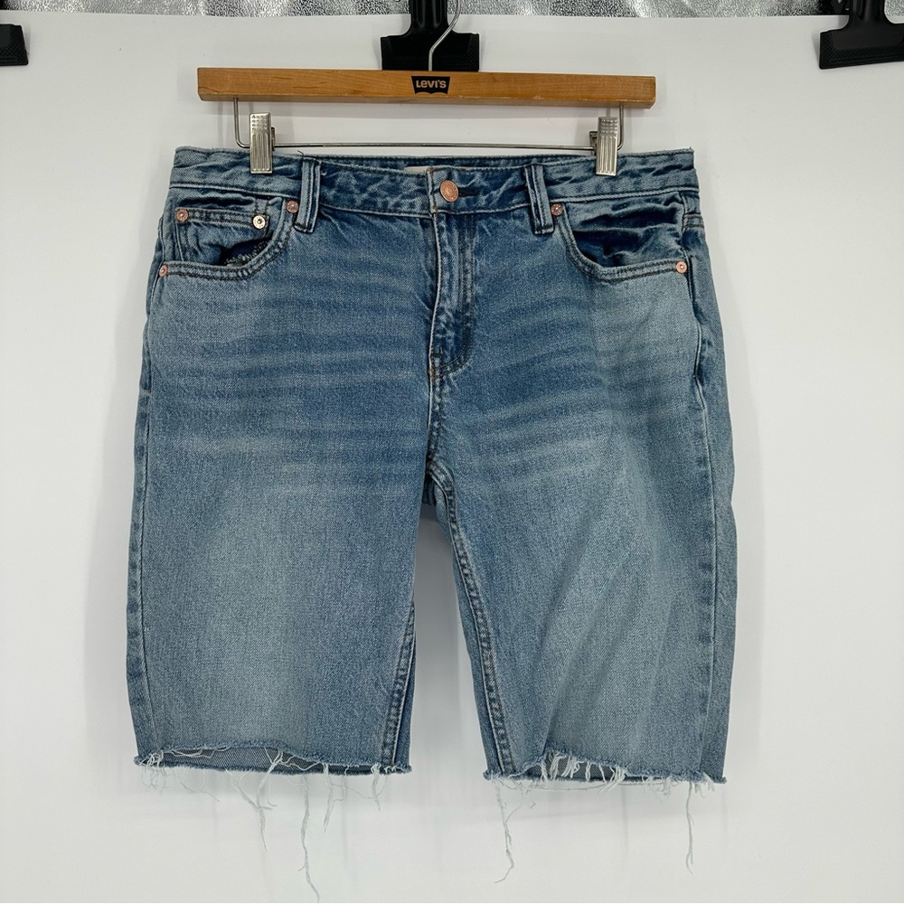 We The Free Light Blue Denim Jean Shorts